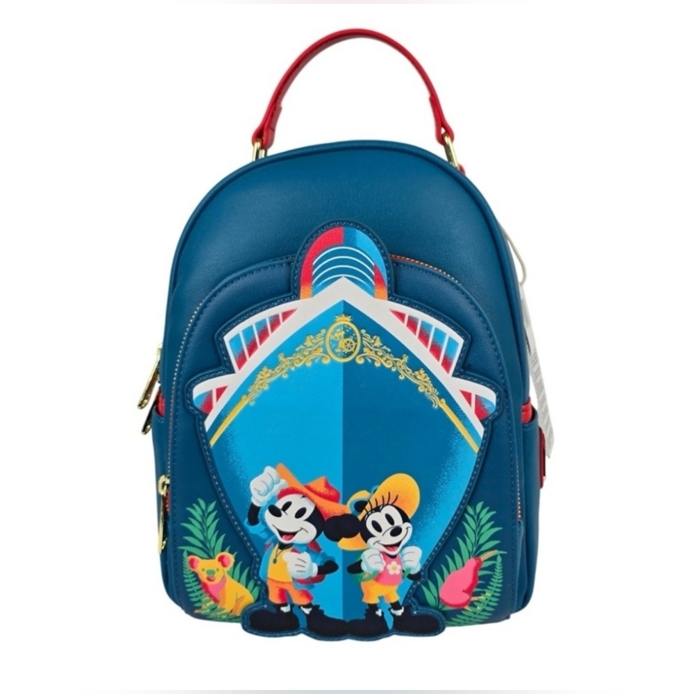 Disney Cruise Line Loungefly Mini Backpack Mickey Minnie Mouse Australia NWOT